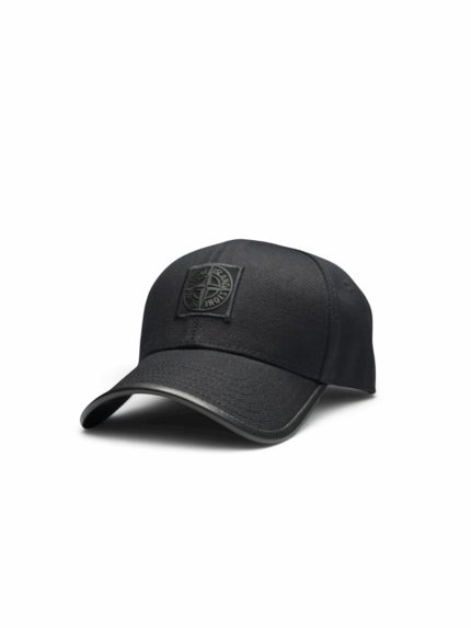 Бейсболка «Stone Island Italian Cotton Black FW’26»